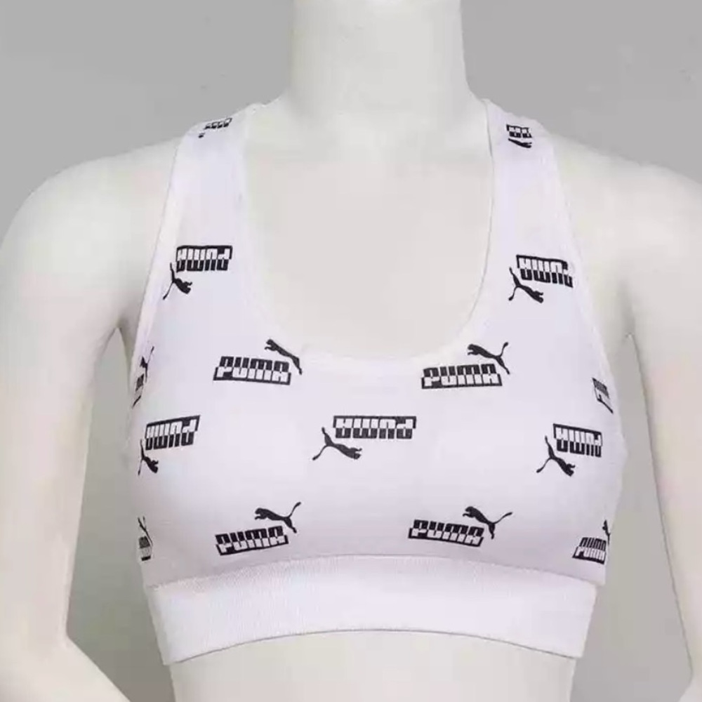 Puma Logo Seamless Drycell Racerback Bra…Removable Cups…Sz: XL